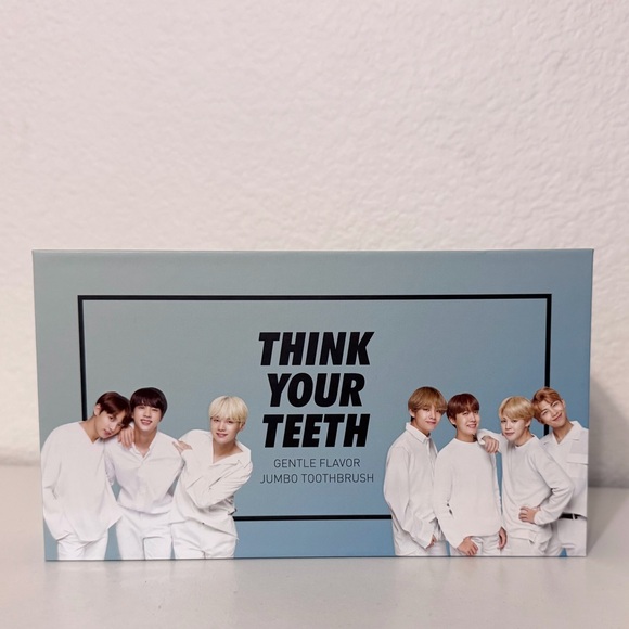 VT X BTS Think Your Teeth Gentle Flavor Jumbo Toothbrush & Toothpaste + PC Set - Picture 4 of 11